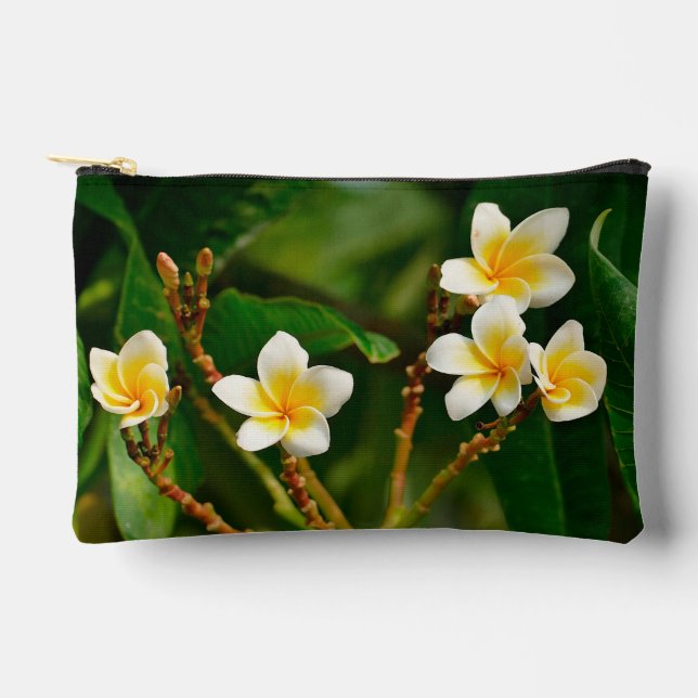 Bolsito Accesorio Pequeño Frangipani amarillo (Anverso)