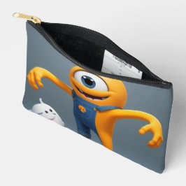 Bolsito Accesorio Pequeño „Fröhliches Einaugenmonster mit Geisterfreund“ Duf