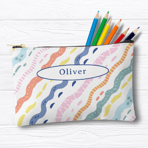 Bolsito Accesorio Pequeño Funda de lápiz de patrón colorido personalizado de