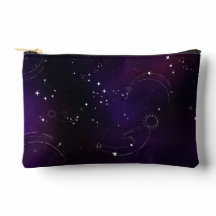 Galaxia del espacio exterior púrpura y cósmico