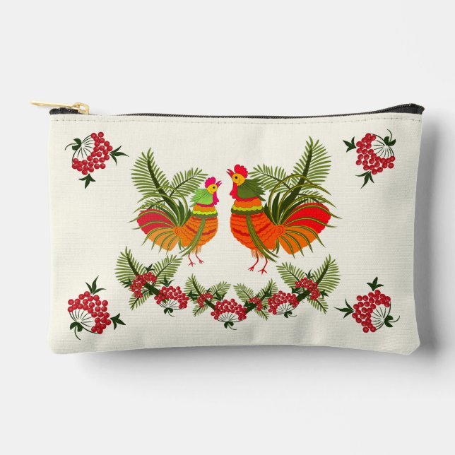 Bolsito Accesorio Pequeño Gallo con gallina (Anverso)