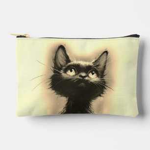 Bolsito Accesorio Pequeño Gato negro encantado dorado