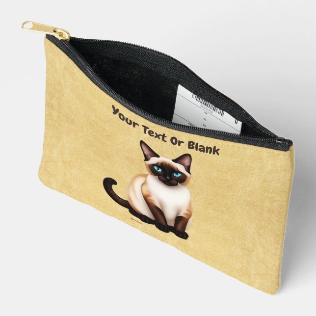 Bolsito Accesorio Pequeño Gato siamés (Abierto)