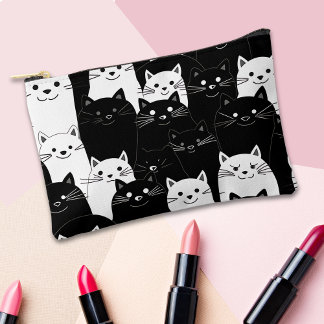 Bolsito Accesorio Pequeño Gatos blancos y negros