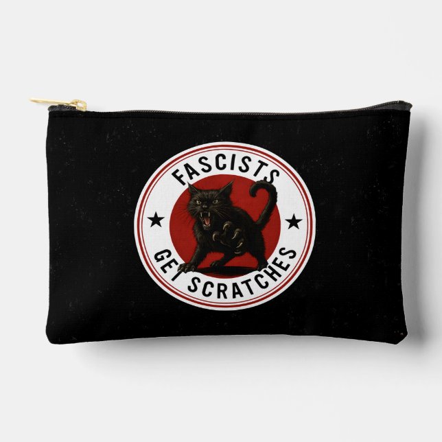 Bolsito Accesorio Pequeño Gatos Contra Fascistas (Anverso)