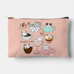 Bolsito Accesorio Pequeño Gatos en tazas de café