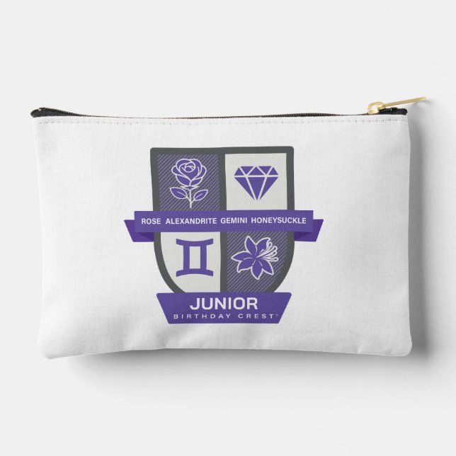 Bolsito Accesorio Pequeño Gemini Birthday Crest™ for June 1-21 (Reverso )