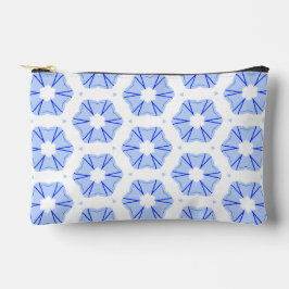 Bolsito Accesorio Pequeño Geometric Pattern Modern Blue Accessory Pouch