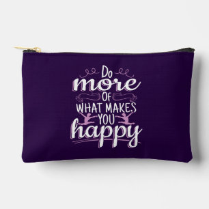 Bolsito Accesorio Pequeño Gimnasia Femenil - Frase Motivacional Feliz
