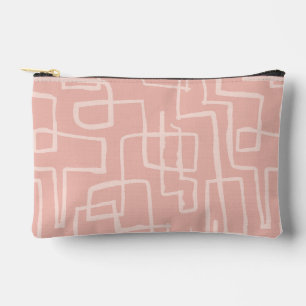 Bolsito Accesorio Pequeño Girar y girar el Salmon Pink Print Cut Sew