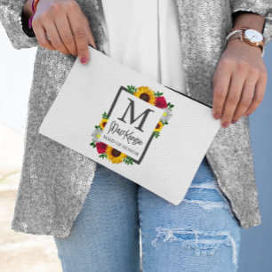 Bolsito Accesorio Pequeño Girasol Rosa Margarita Otoño Floral Boda Fiesta