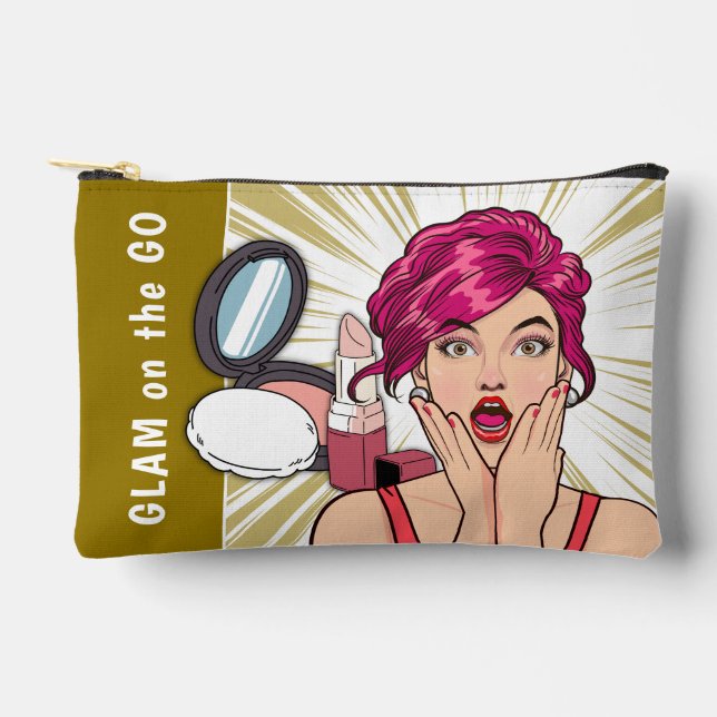 Bolsito Accesorio Pequeño Glam on the Go Makeup Bag (Anverso)