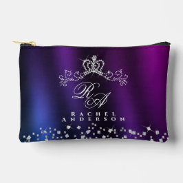 Bolsito Accesorio Pequeño Glittering Crown Monograma Azul morado