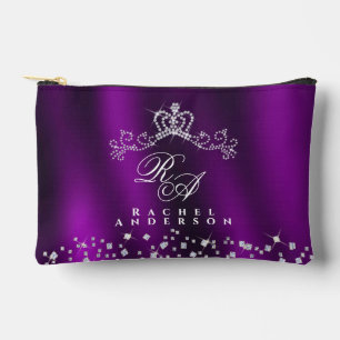 Bolsito Accesorio Pequeño Glittering Crown Monograma Magenta