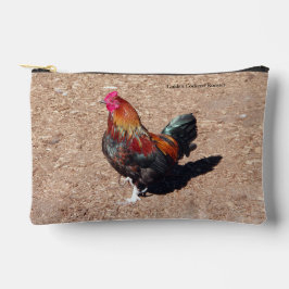 Bolsito Accesorio Pequeño Golden Cockerel Rooster zipper bag