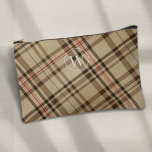 Bolsito Accesorio Pequeño golf de diseño de plaid beige vintage<br><div class="desc">Descubra la mezcla de elegancia y funcionalidad con nuestra bolsa accesoria Monograma Oro con Patrón de Plata Beige Vintage, diseñada exclusivamente por PixeliaDesigns. Esta sofisticada bolsa muestra un patrón intemporal en suaves tonos beige, complementado con un monograma personalizado con un elegante tipo de letra, convirtiéndolo en un accesorio versátil tanto...</div>