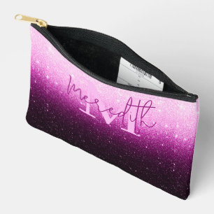 Bolsito Accesorio Pequeño Gradiente de purpurina rosa personalizado