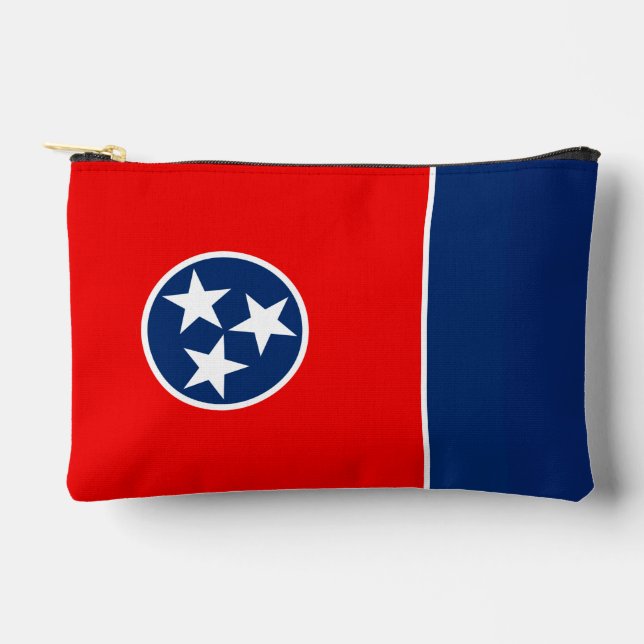Bolsito Accesorio Pequeño Gráfico de la bandera del estado de Tennessee diná (Anverso)