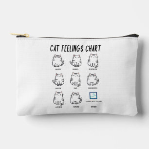 Bolsito Accesorio Pequeño Gráfico de Sentimientos de Gatos