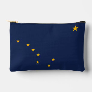 Bolsito Accesorio Pequeño Gráfico dinámico de la bandera del estado de Alask