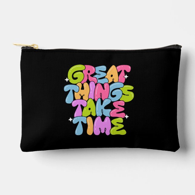 Bolsito Accesorio Pequeño Grandes Cosas Que Llevan Tiempo En Camiseta (Anverso)