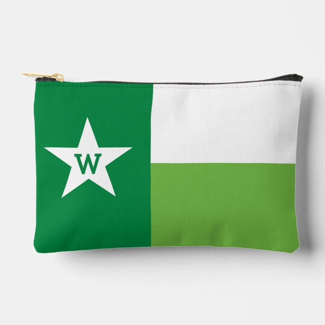 Bolsito Accesorio Pequeño Green Shades Texas Flag (Anverso)