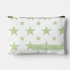 Bolsito Accesorio Pequeño Green Stars Pattern Constellation Pencil Case