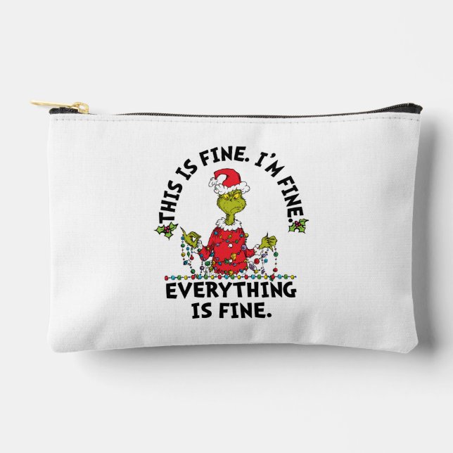Bolsito Accesorio Pequeño Grinch | Everything is Fine (Anverso)