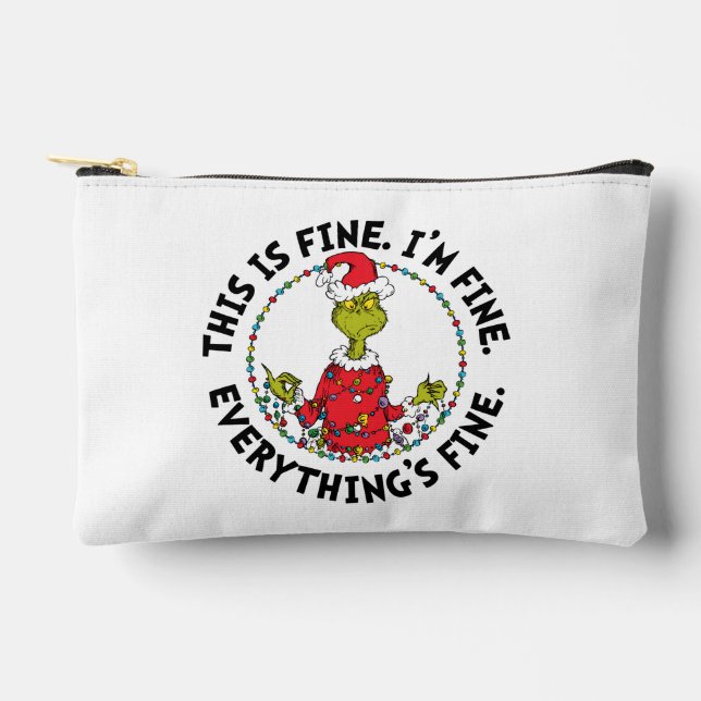 Bolsito Accesorio Pequeño Grinch | Everything's Fine (Anverso)