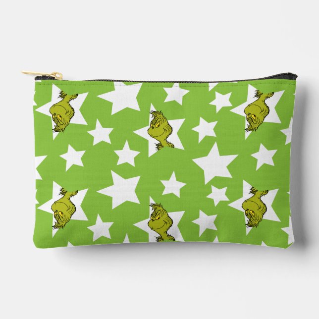 Bolsito Accesorio Pequeño Grinch Peeking Star Pattern (Anverso)