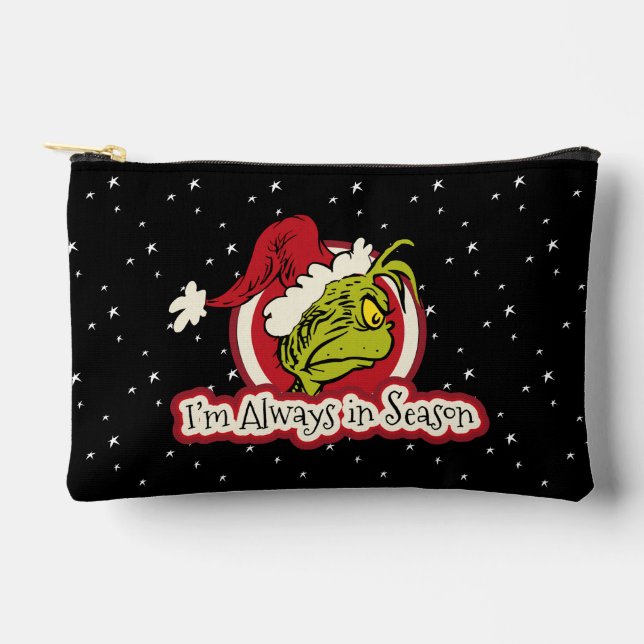 Bolsito Accesorio Pequeño Grinch | Siempre estoy en temporada alta (Anverso)