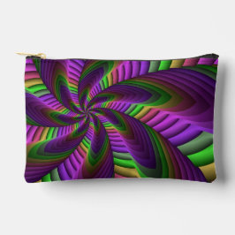 Bolsito Accesorio Pequeño Groovy Energetic Colorful Neon Fractal