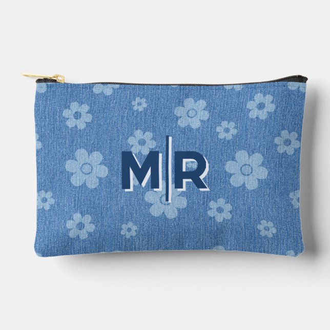 Bolsito Accesorio Pequeño Groovy Indigo Bloom (Anverso)