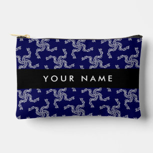 Bolsito Accesorio Pequeño Guirnalda de Navidad, Azul, Tu nombre, Personaliza