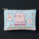 Bolsito Accesorio Pequeño Hanukkah Cats Dreidel Play<br><div class="desc">Hanukkah Cat sostiene su Menorah iluminada, Dreidel Game Pouch. Todos los elementos de diseño se pueden editar. Cambie el texto editable utilizando su estilo de fuente, color y tamaño favoritos. Llena tu bolsa con dreidels, y jugando golosinas. ¡¡¡Partida!!! ¡Feliz Hanukkah! Tipo de bolsa: Imprimir Cortar Sew Pouch Accesorio Pequeño Nuestras...</div>