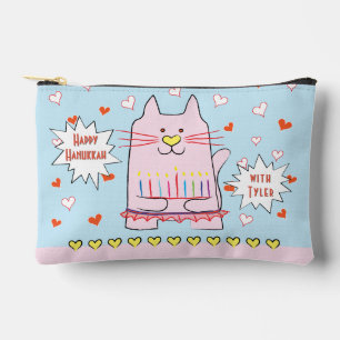 Bolsito Accesorio Pequeño Hanukkah Cats Dreidel Play