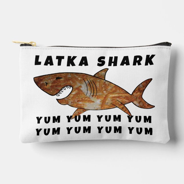 Bolsito Accesorio Pequeño Hanukkah Latka Shark Dreidel Juego (Anverso)