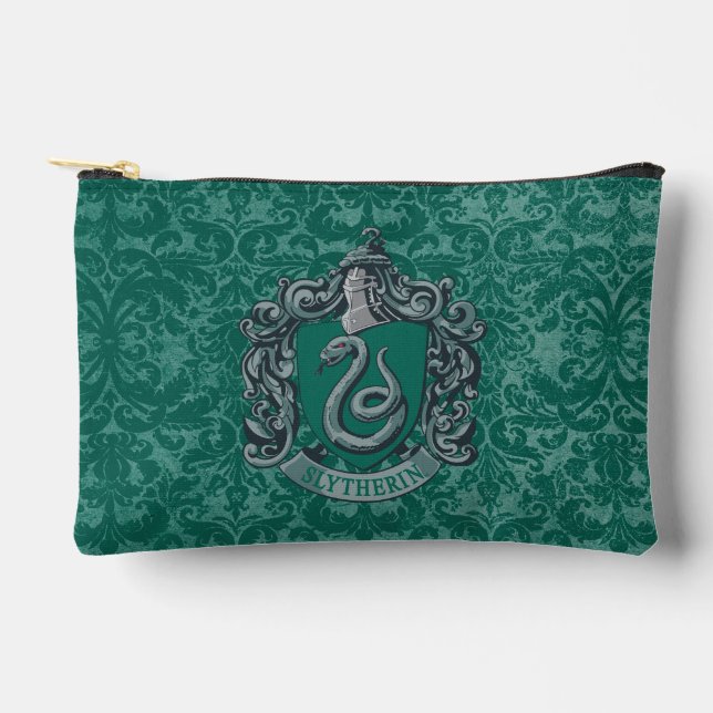Bolsito Accesorio Pequeño Harry Potter | Escudo de Slytherin Verde (Anverso)