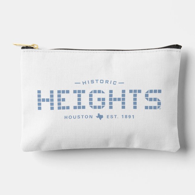 Bolsito Accesorio Pequeño Heights Tile, Blue Tile, Houston Heights (Anverso)