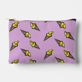Bolsito Accesorio Pequeño Helado amarillo en púrpura