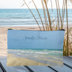 Bolsito Accesorio Pequeño Hermosa costa Personalizado de fotografía de playa
