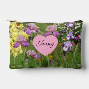 Bolsito Accesorio Pequeño Hermosa Flor de Iris Púrpura Foto floral