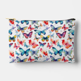Bolsito Accesorio Pequeño Hermoso patrón de mariposas en acuarela