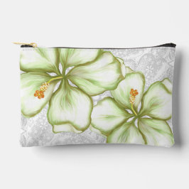 Bolsito Accesorio Pequeño Hibiscus & lace WHITE