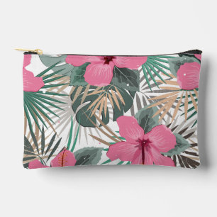 Bolsito Accesorio Pequeño Hibiscus Tropical Pink