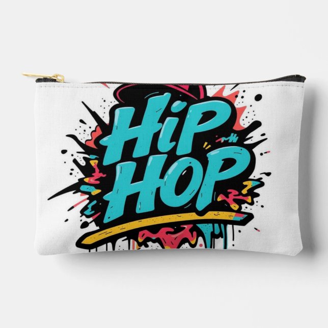 Bolsito Accesorio Pequeño „Hip-Hop Vibes – Stimme der Straße“ (Anverso)