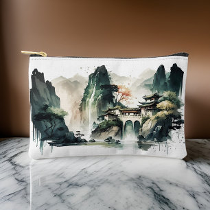 Bolsito Accesorio Pequeño Hogar de montaña de tinta china pequeño
