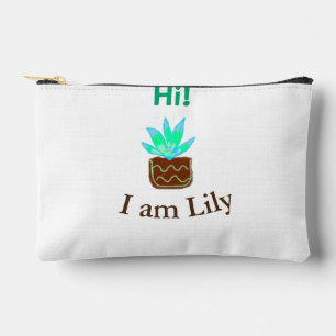 Bolsito Accesorio Pequeño Hola soy Lily cactus succulum añadir nombre acuare