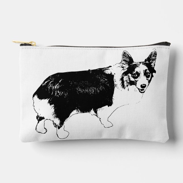 Bolsito Accesorio Pequeño Holiday Prep Corgi (Anverso)