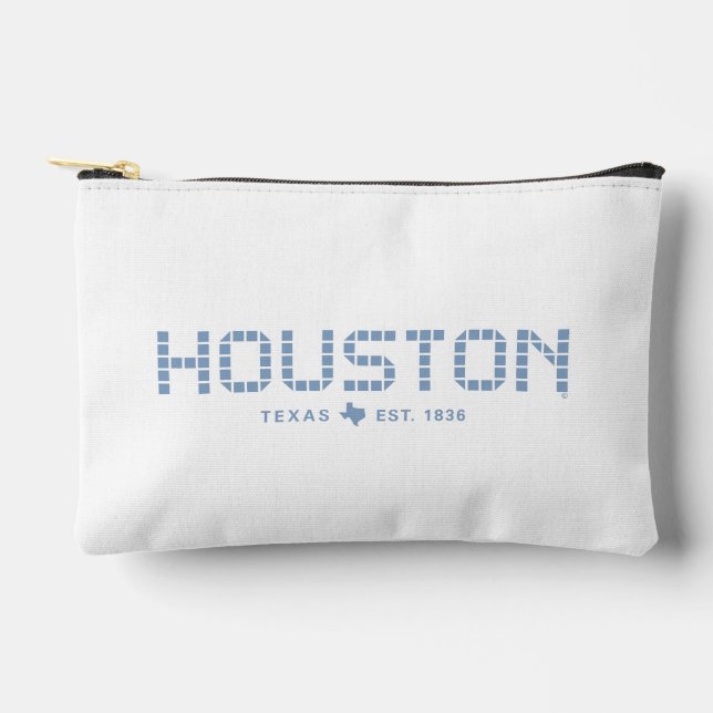 Bolsito Accesorio Pequeño Houston Tile, Blue Tile, Houston Texas (Anverso)